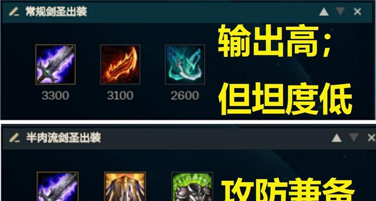 半肉剑圣出装攻略（半肉剑圣出装最新攻略，让你在战场上无往不利）