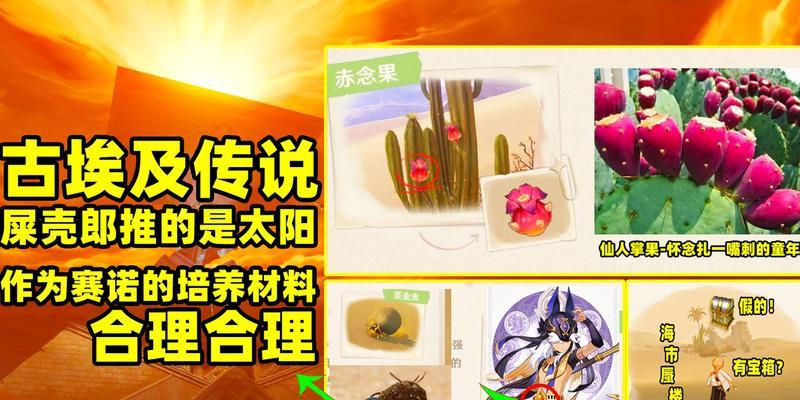 揭秘原神埃及攻略（探索神秘埃及，发现世界的奥秘）